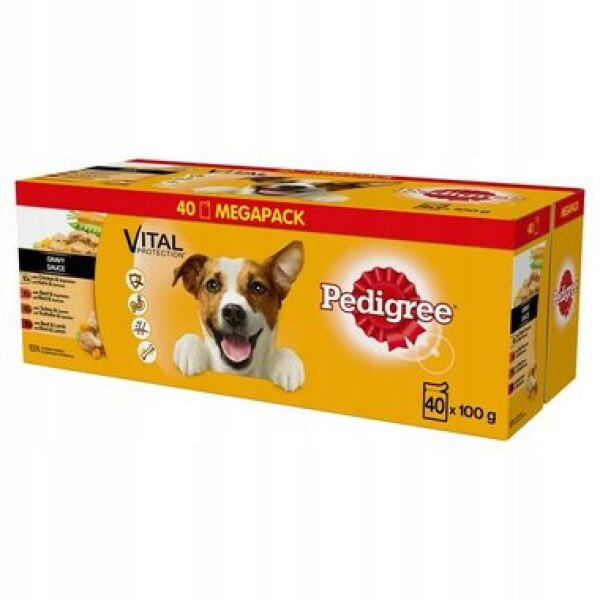 Pedigree adult šťáva hovězí kuře krůta jehně 40 x 100 g