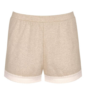 Dámské šortky GO Ribbed Short GRAY sv. béžové M013 SLOGGI GRAY