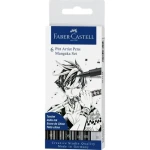 FABER-CASTELL Pitt Artist Pen Manga Popisovač - plastové pouzdro 6 ks (167124)