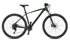4EVER FRONTBEE 29", rám 17" (M), model 2025, barva pearl black/green - ZDARMA dopravné, seřízení, odborná montáž, pojištění a dárkový poukaz na nákup přílušensví! (Záruka nejlepší ceny! Nakupujte u autorizovaného prodejce!)