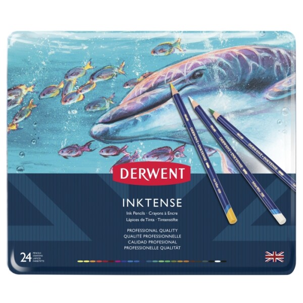 DERWENT Inktense 0700929 24 ks akvarelové pastelky