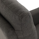 Křeslo polohovací, eletrické, šedá látka.