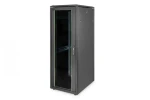 Digitus Unique 32U černá / Rozváděč / 19" / 1609x600x800 mm / Nosnost 800 kg / Skleněné dveře (DN-19 32U-6/8-B-1)