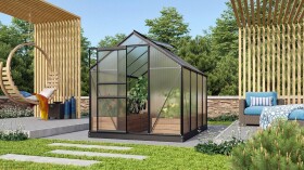 Polykarbonátový skleník – Vitavia Venus 5000, PC 4 mm černý