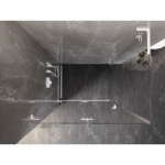 MEXEN/S - Lunar-F L sprchový kout skládací dveře levá 100 x 90, transparent, bílá 836L-100-090-20-00-L