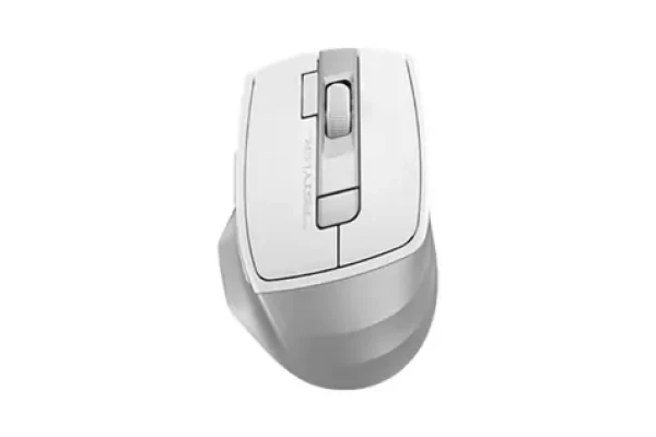 A4tech FStyler FB45CS Air2 bílá / Bezdrátová tichá kancelářská myš / 2000 DPI / Bluetooth / 2.4 GHz / 7 tlačítek (FB45CSAIR2-WH)