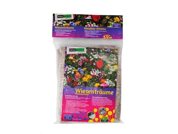 Rohož s lučním osivem – easygreen Meadow Dreams - 250 g/m² 1,2×10 m [12 m²]