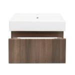 Koupelnová skříňka s umyvadlem SAT Evolution 58x30x44,8 cm ořech mat SATEVO60NAU2 SATEVO60NAU2
