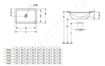 VILLEROY & BOCH - Loop&Friends Umyvadlo vestavné, 450x280 mm, s přepadem, CeramicPlus, alpská bílá 4A5600R1