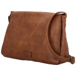 Trendy dámská koženková crossbody kabelka Cassandra, hnědá