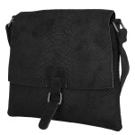 Dámská crossbody kabelka s hadím vzorem Geina, černá