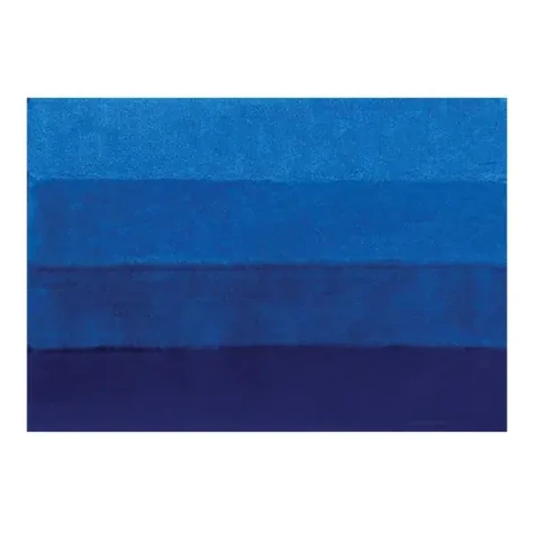 Spirella FOUR koupelnová předložka 55 x 65 cm modrá / polyester / protiskluzová (7610583161727)