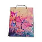 Dortisimo Dárková taška s 3D motýlem růžovo-fialová