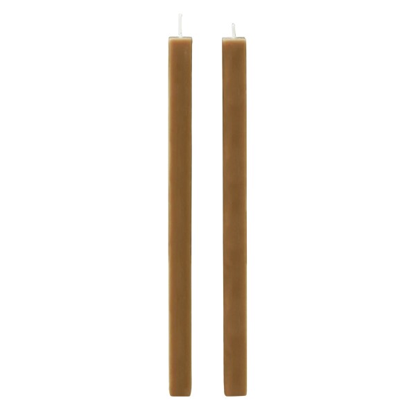 Ferm Living Svíčka Burren Bronze – set 2 ks, hnědá barva, vosk