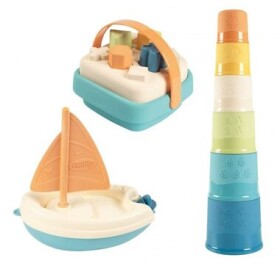 Smoby Little Green Boat Set Tower Bioplastic
