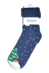 Ponožky Steven art.030 Vánoce 35-40 černá 35-37