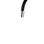 INVENA - Dřezová baterie Ligaria s elastickým výtokem, chrom/černá BZ-39-008-L