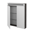 Dřevojas - Dvoudveřová galerka AIR GA2NOE 70 - D16 Beton tmavý 239145