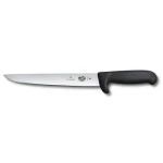 Victorinox Fibrox Vykrvovací nůž černý / Vykrvovací nůž / 22 cm / hladké ostří / bezpečnostní špička (5.5503.22L)