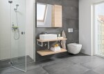 GEBERIT DuofixBasic s bílým tlačítkem DELTA51 + WC JIKA PURE + SEDÁTKO DURAPLAST 458.103.00.1 51BI PU1