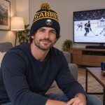 47 Brand Pánská zimní čepice Buffalo Sabres NHL Calgary '47 Cuff Knit