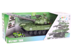 Mamido Sada pro rozložení vojenské vozidlo DIY tank zelený se zvuky a autíčky