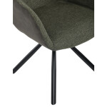 Jídelní židle, zelená, látka, DCH-Y1143 GRN2