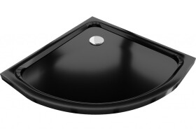 MEXEN - Sprchová vanička čtvrtkruh 70x70 cm černá 41707070