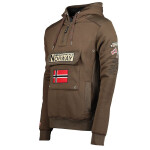 Geografické Norsko Gymclass DB 054 M WW2487H/GN-Brown mikina 2XL