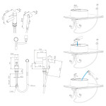 SAPHO - Koupelnový set LATUS IV 50, dub stříbrný KSET-081