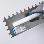 Hladítko nerez, půlkulatý zub, 480 x 130 mm, pl/gum