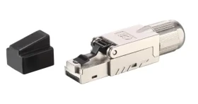 Equip Cat8.1 černá / Konektor RJ45 / stíněný / bez nářadí / 5 ks (121172)
