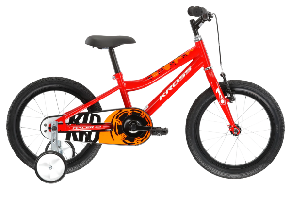 Dětské kolo KROSS RACER 3.0 16", model 2025, barva červená