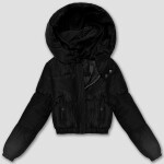 Černá krátká zimní bunda typu model 21483436 - J.STYLE odstíny černé L (40)