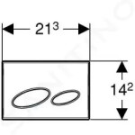 Geberit ovládací tlačítko 115.228.21.1 115.228.21.1