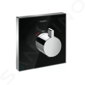 HANSGROHE - Shower Select Glass Termostatická baterie HighFlow pod omítku, černá/chrom 15734600
