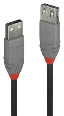 Lindy USB 2.0 prodlužovací kabel A-A 3 m / Prodlužovací kabel / 480 Mbit/s (36704)