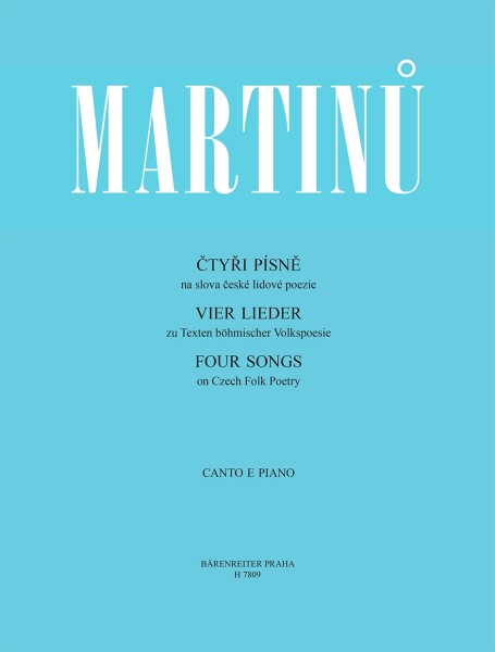 KN Čtyři písně na slova české lidové poezie