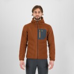 KARPOS Moiazza Retro Hoodie Fleece, Mahogany/Woodl.Gray velikost: L