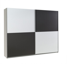FRONTI Šatní skříň LUX 21 bílá / grafit 6758