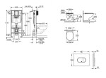 GROHE - Rapid SL Set předstěnové instalace, klozetu, sedátka SoftClose a tlačítka Arena Cosmopolitan, alpská bílá SANI11BB3120