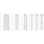 MEXEN/S - Lunar-B Duo sprchový kout dveře křídlové 75 x 75, transparent, grafit metal 832-075L-075P-95-00