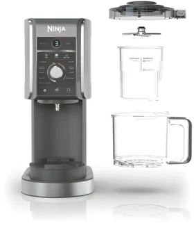 Ninja NC502EU CREAMi Deluxe černá/stříbrná / Zmrzlinovač / 10v1 / 800 W / 2x 709 ml / dotykové ovládání (100002172295)