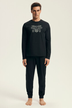 PÁNSKÉ PYŽAMO LOGER 43469 AW25 černá XL