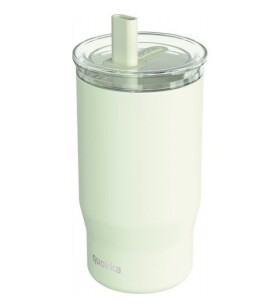 Nerezový termohrnek s brčkem Mist Pastel Green 720ml