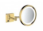 HANSGROHE - AddStoris Kosmetické nástěnné zrcátko s LED osvětlením, leštěný vzhled zlata 41790990