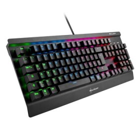 Sharkoon Skiller Mech SGK3 Brown / Herní drátová klávesnice / USB / Spínač: Kailh Brown / RGB podsvícení / DE layout (4044951019717)