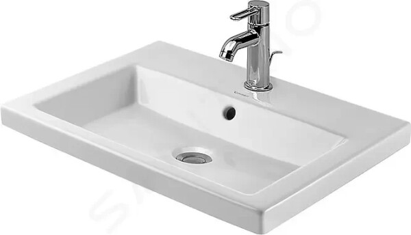 DURAVIT - 2nd floor Umyvadlo 600x430 mm, s přepadem, s otvorem pro baterii, bílá 0347600000