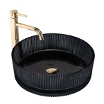 REA - Umyvadlo na desku Ingrid Black REA-U6800