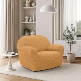 Super strečové potahy RUBINIA zlatá křeslo (š. 70 - 110 cm)